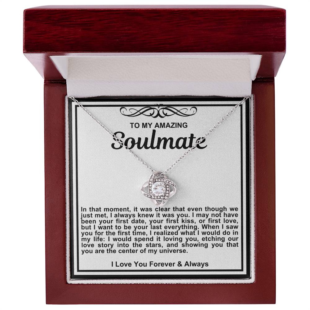 Soulmate Love Knot Necklace- The Center Of My Universe