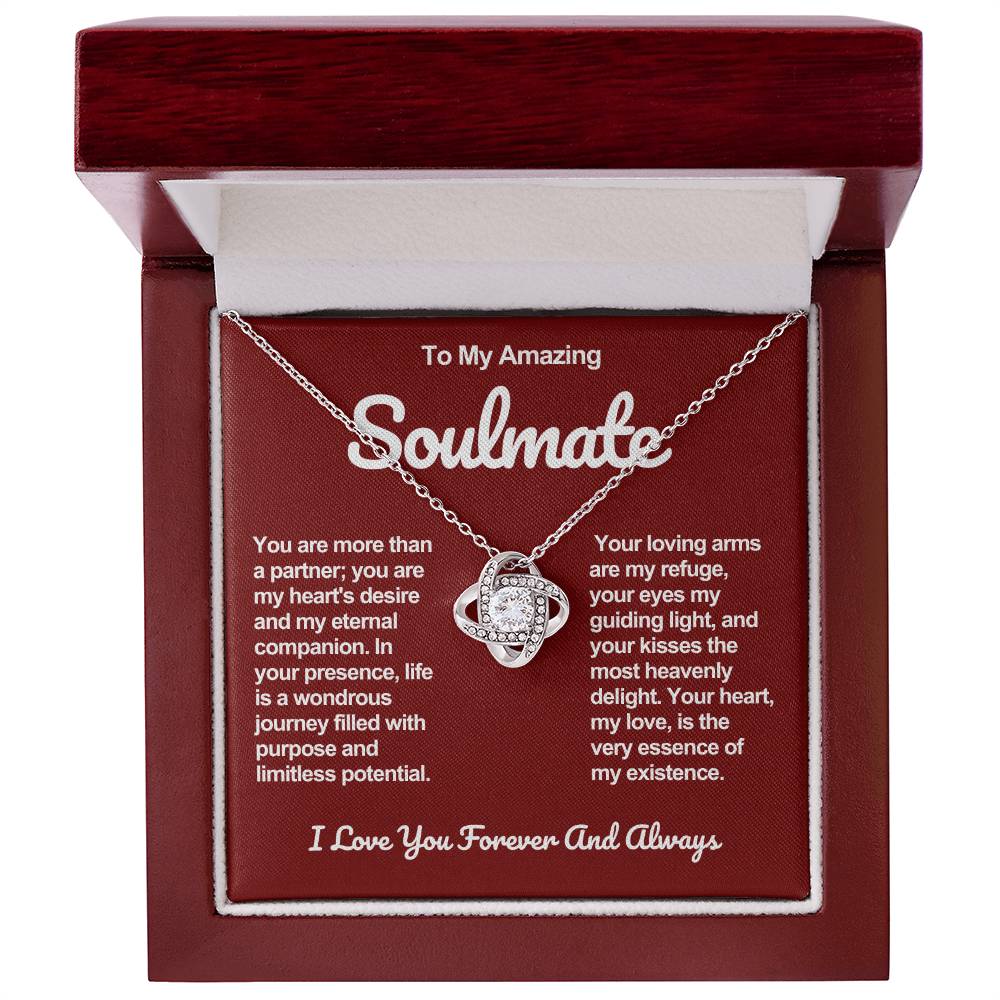 Soulmate Love Knot Necklace- You Are My Hearts Desire