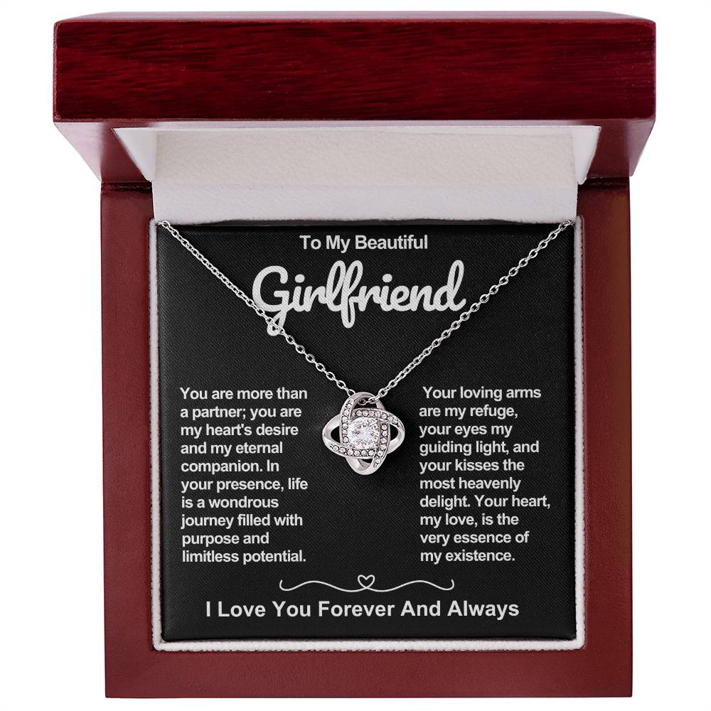 Girlfriend Love Knot Valentine Necklace