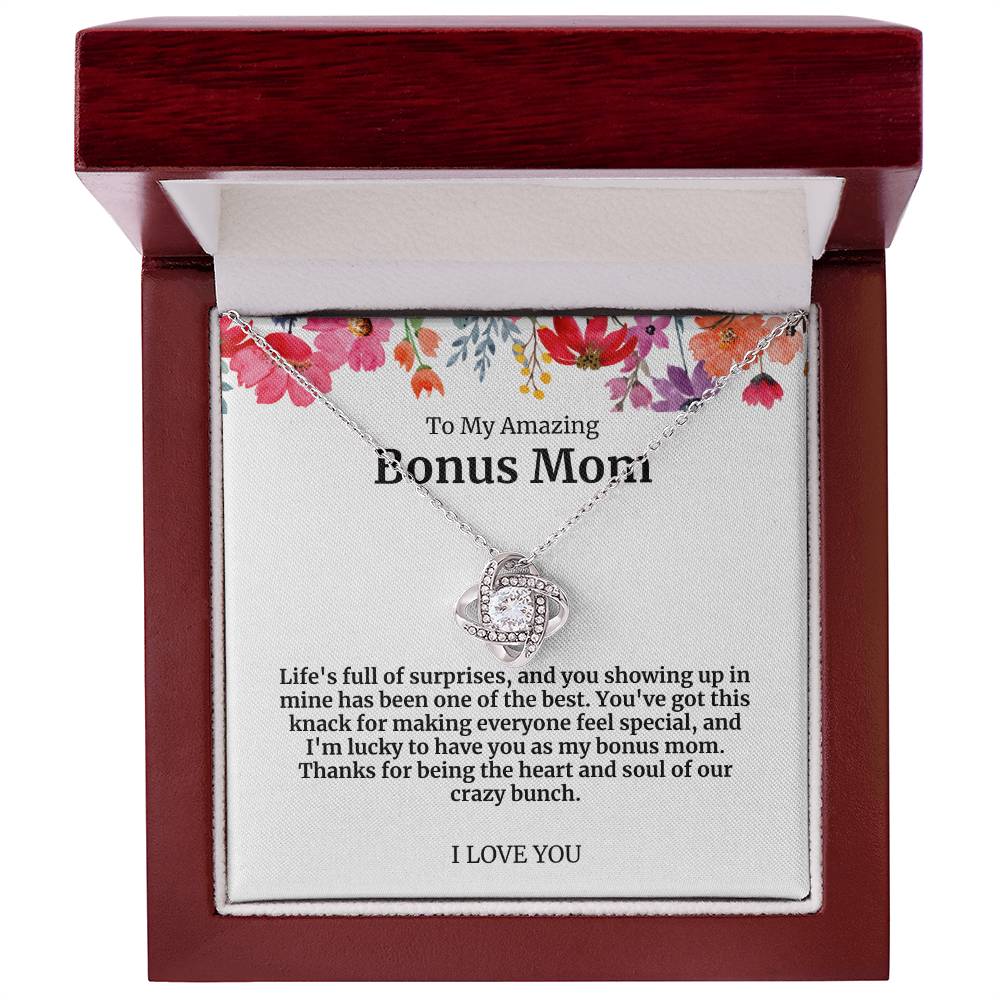 To My Amazing Bonus Mom Necklace