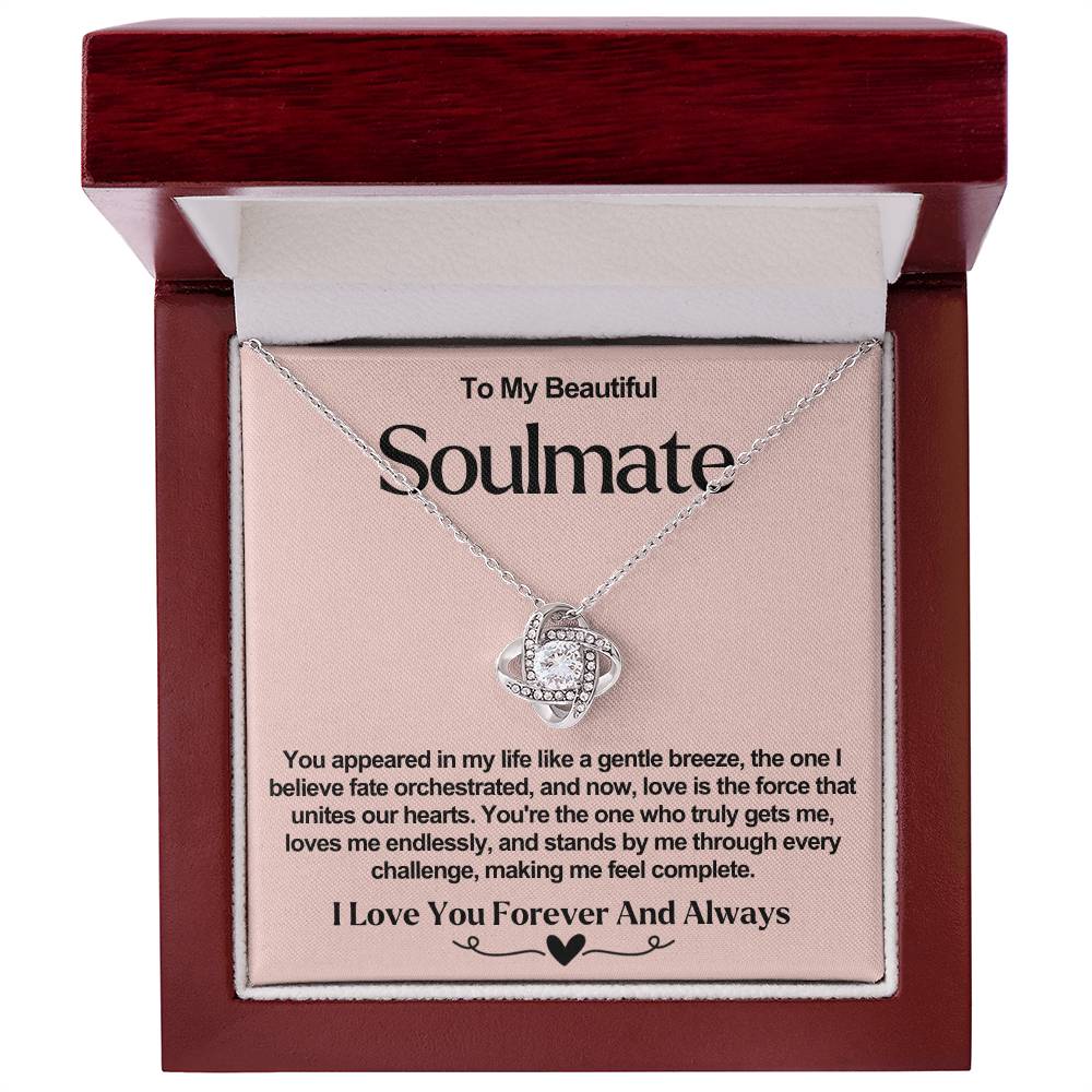 Soulmate Valentine Love Knot Necklace