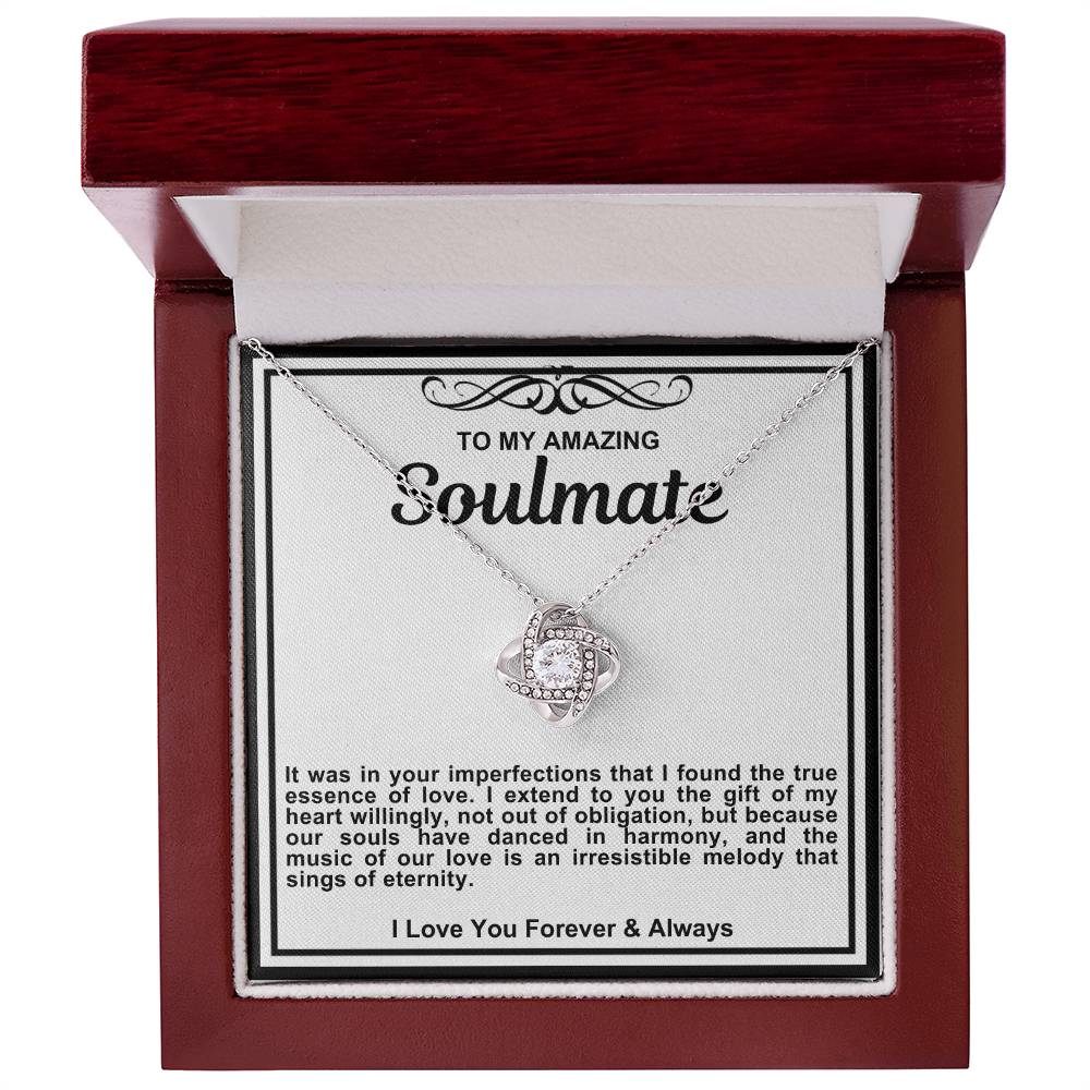 Soulmate Love Knot Necklace- I Found The True Essence Of Love