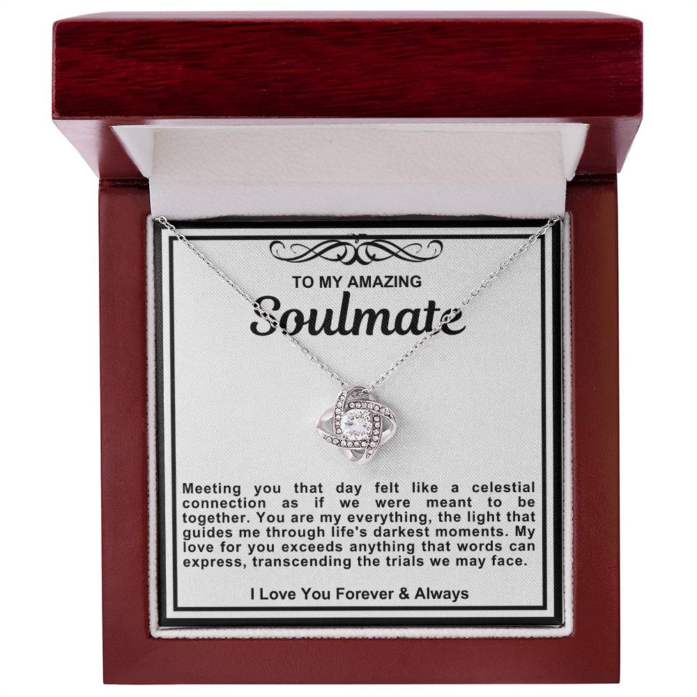 Soulmate Love Knot Necklace- You Are My Everything