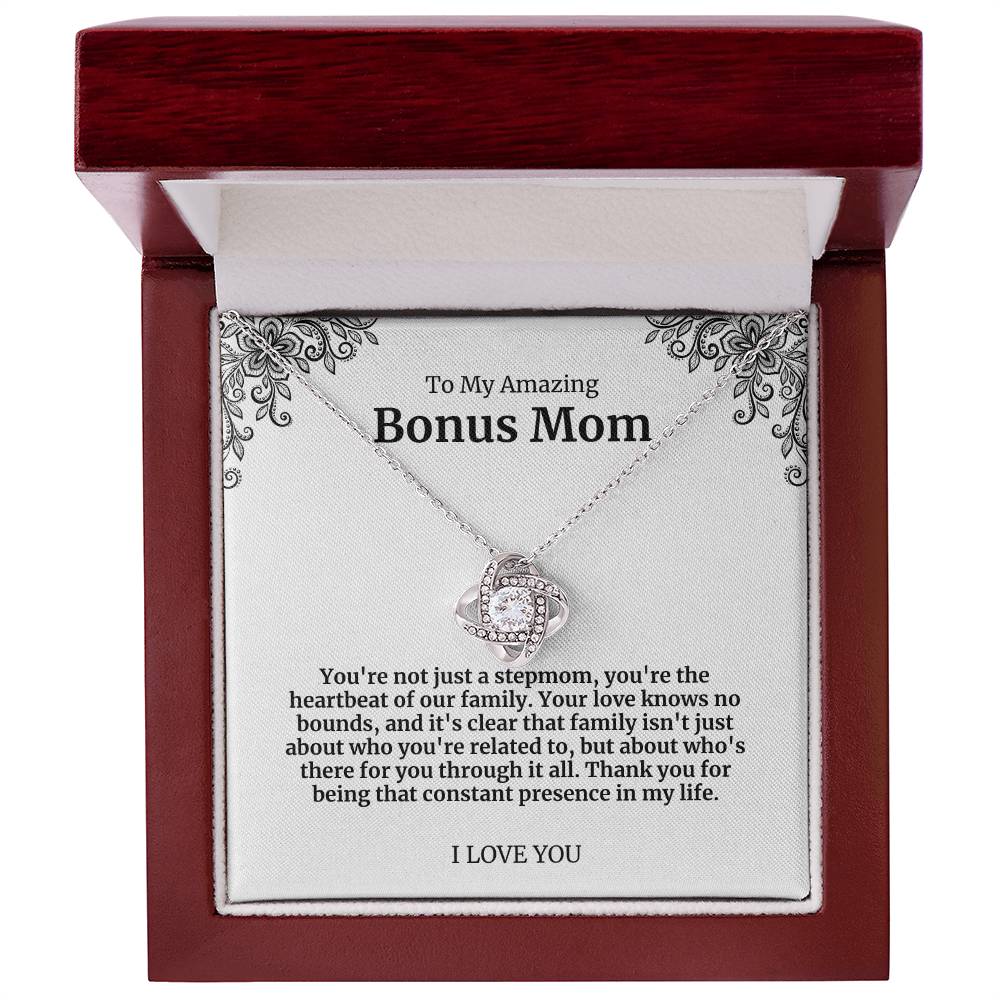 To My Amazing Bonus Mom Necklace