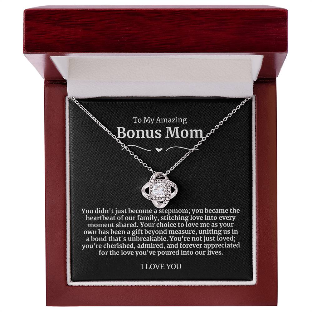 To My Amazing Bonus Mom Necklace