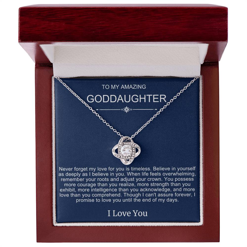 Beautiful Gift To Goddaughter from God Parent "You Are Braver Than You Believe" Necklace