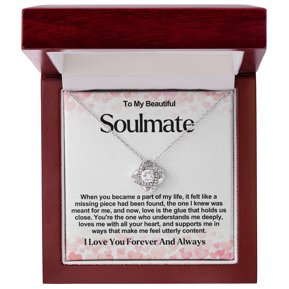 Soulmate Valentine Love Knot Necklace