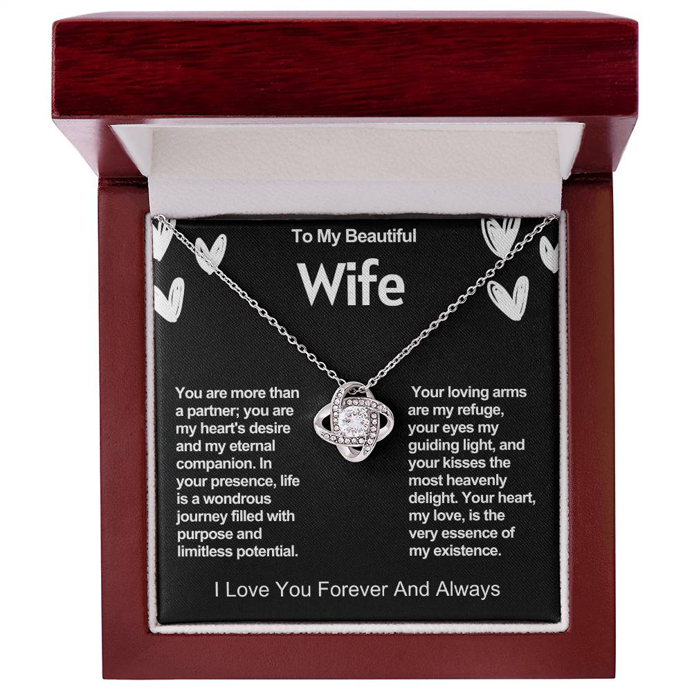 Wife Love Knot Valentine Necklace