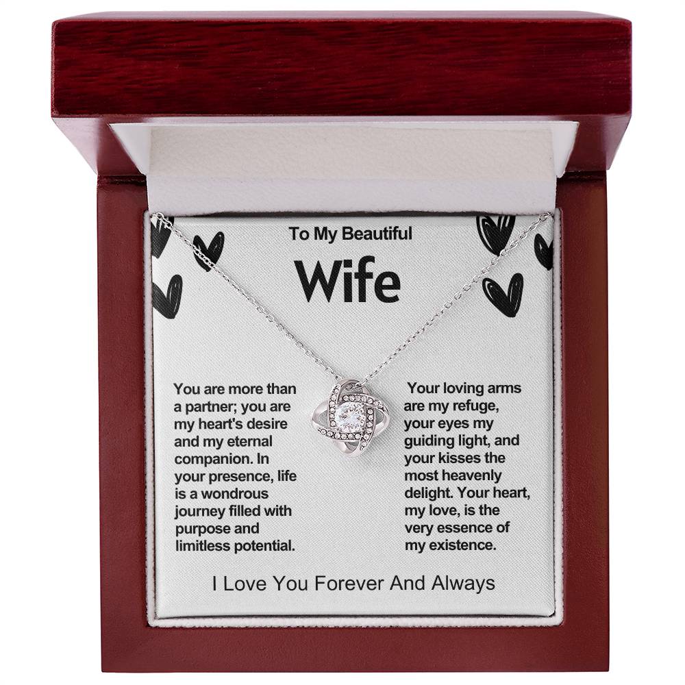 Wife Love Knot Valentine Necklace