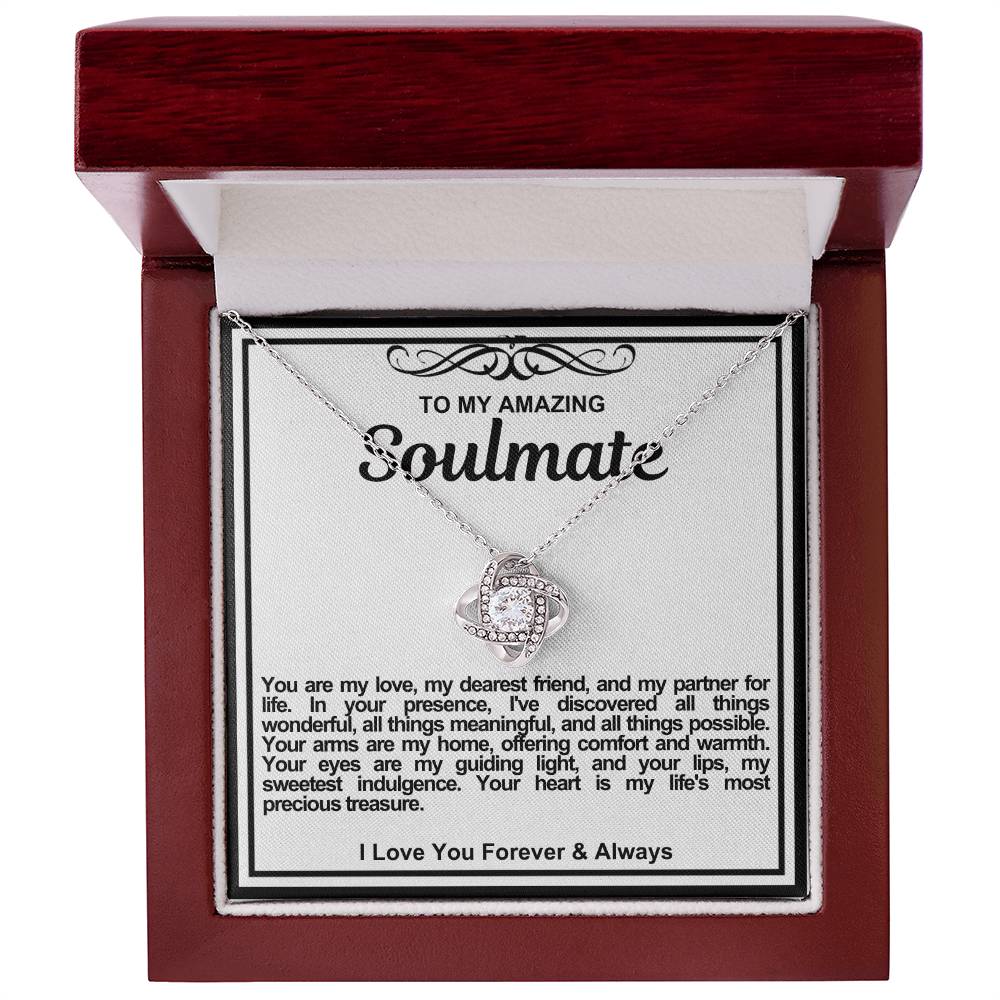 Soulmate Love Knot Necklace- Your Arms Are My Home