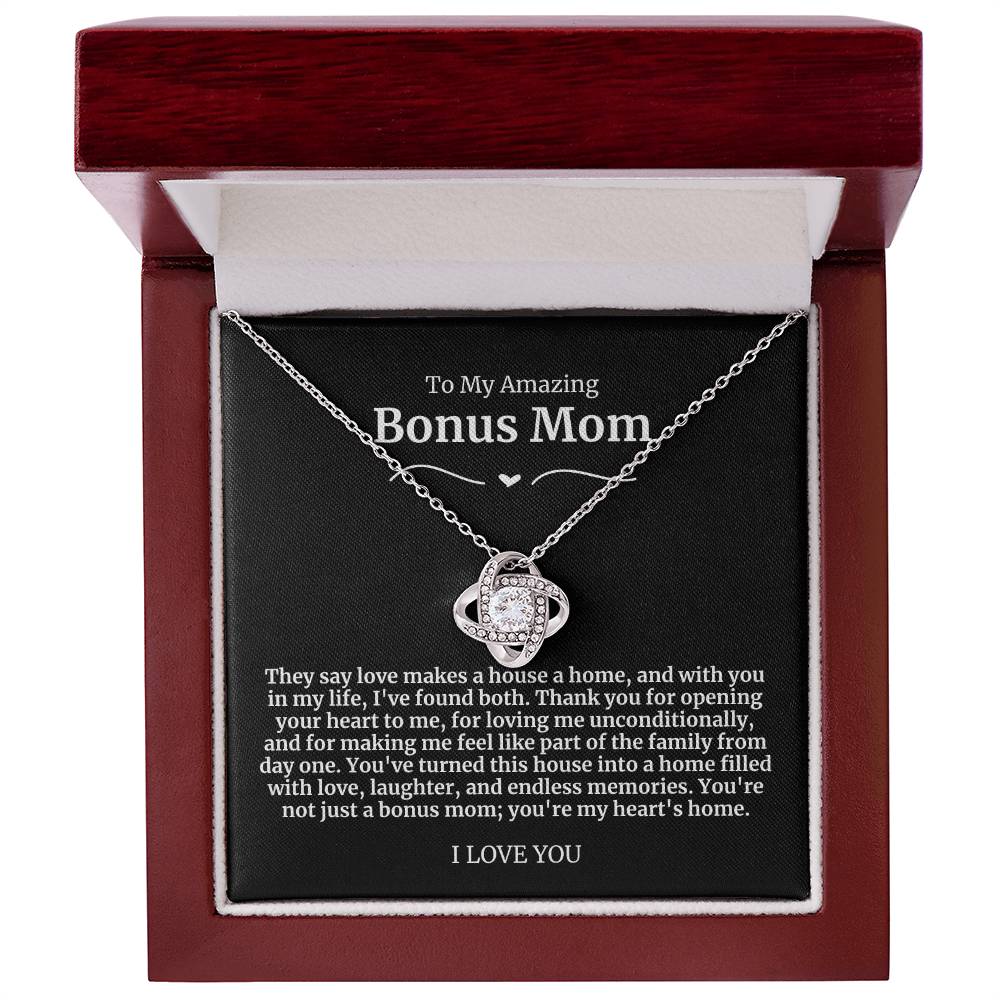 To My Amazing Bonus Mom Necklace