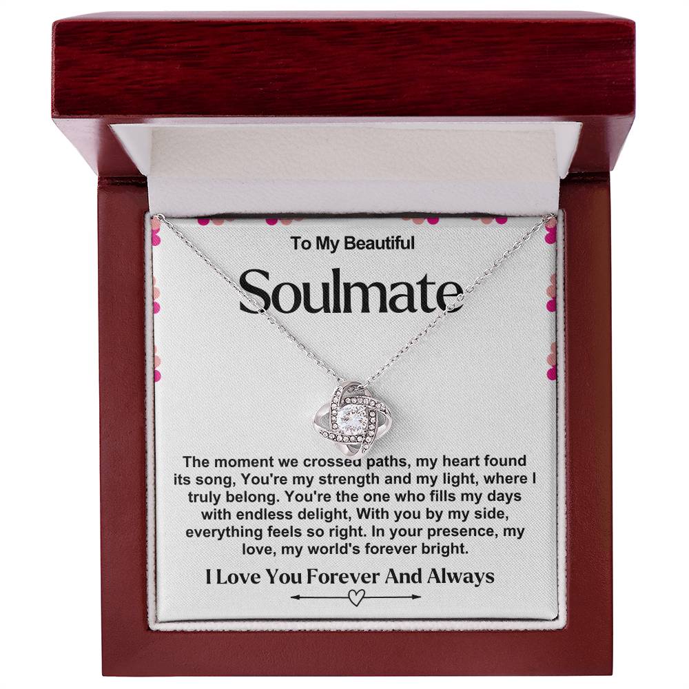 Soulmate Valentine Love Knot Necklace