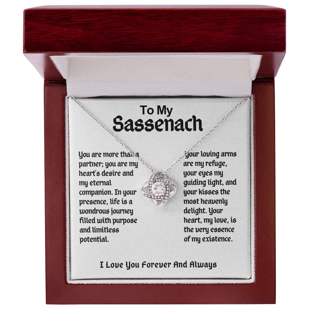 To My Sassenach Love Knot Necklace