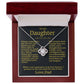 Beautiful Gift To Daughter "You Are Loved More Than You Can Imagine"  Necklace