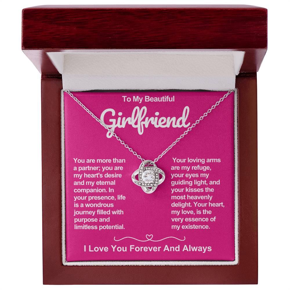 Girlfriend Love Knot Valentine Necklace