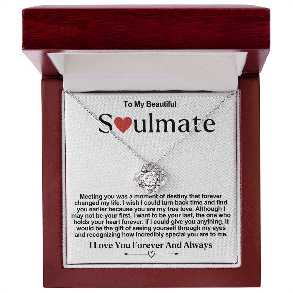 Soulmate Valentine Love Knot Necklace