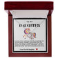 Daughter Pink Unicorn Love Knot Necklace