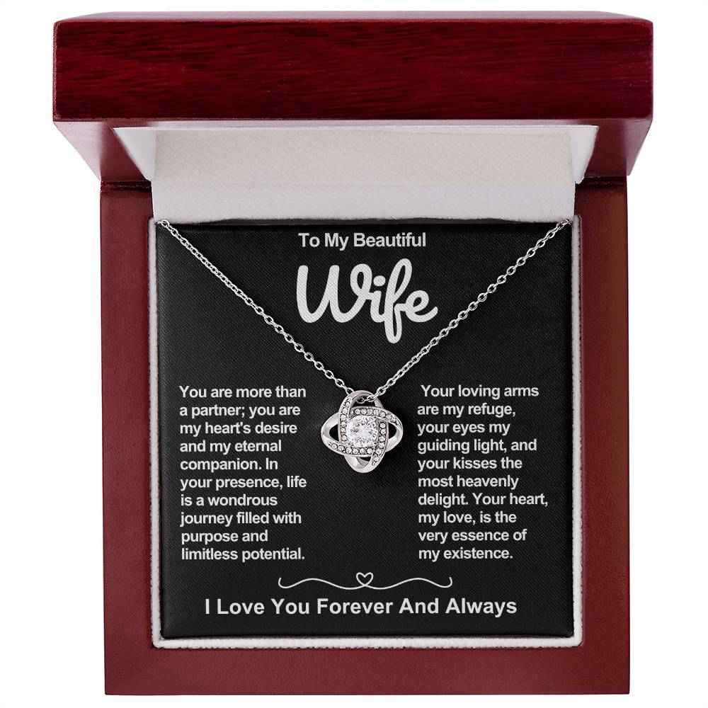 Wife Love Knot Valentine Necklace