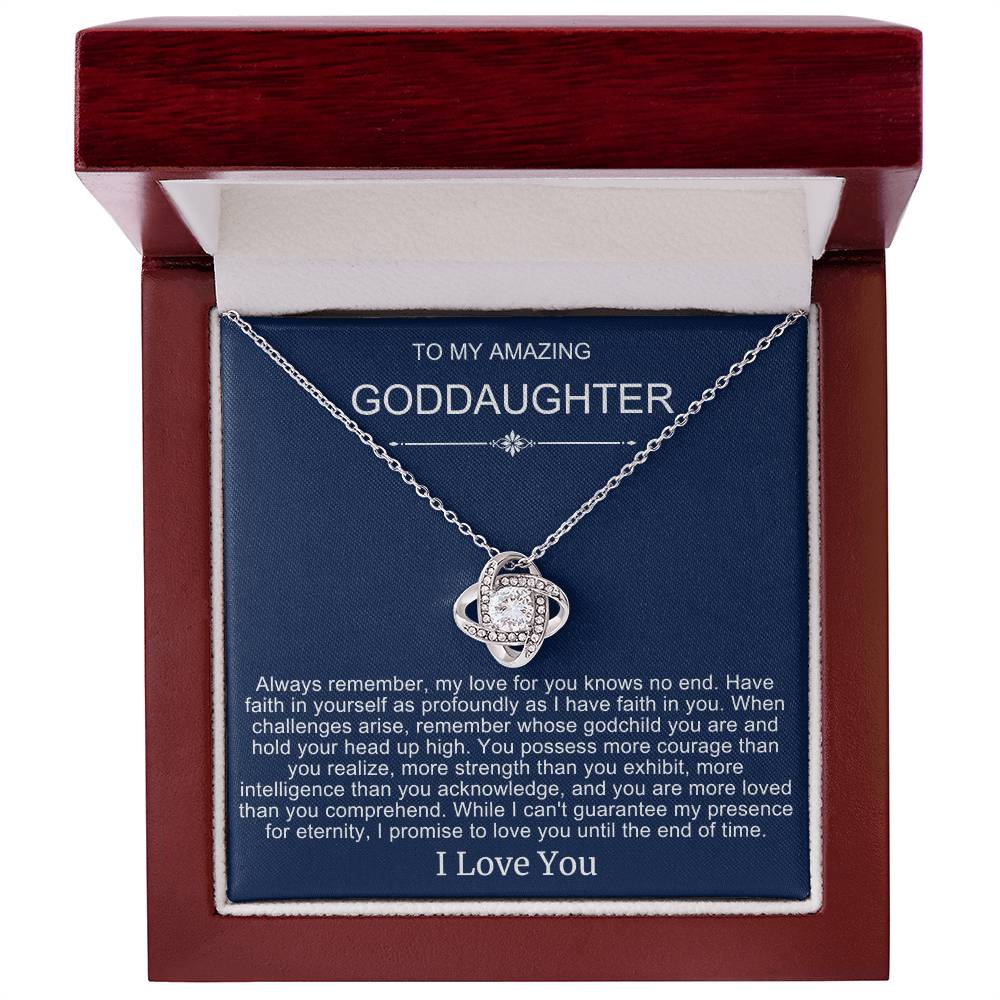 Beautiful Gift To Goddaughter from God Parent "You Are Braver Than You Believe" Necklace