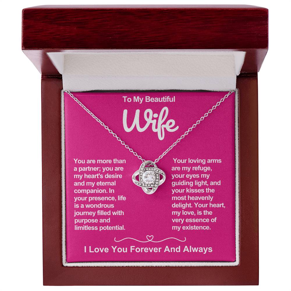 Wife Love Knot Valentine Necklace