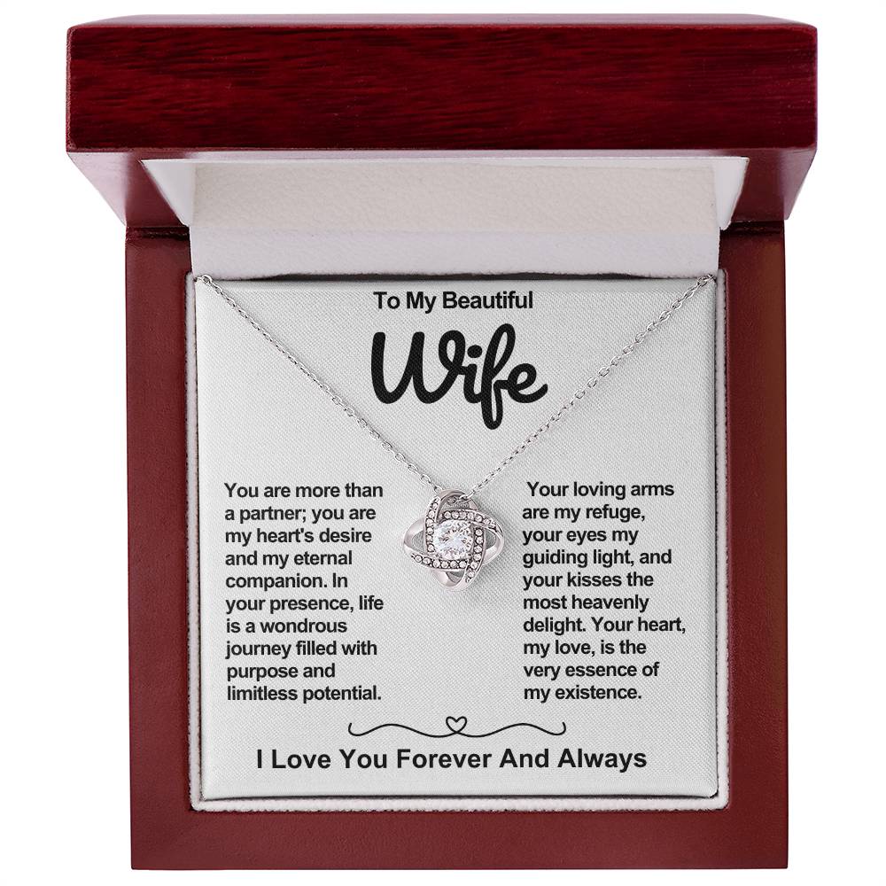 Wife Love Knot Valentine Necklace