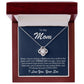 To My Mom Love Knot Necklace- Raising A Man