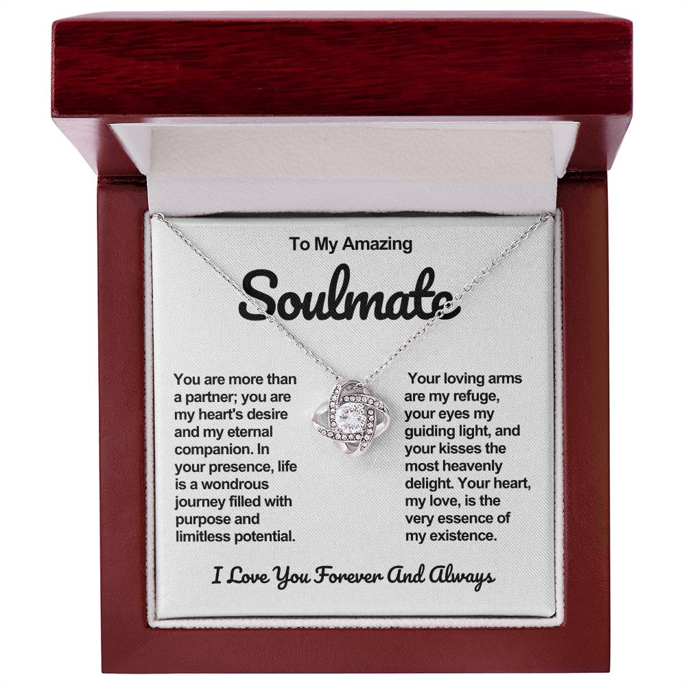 Soulmate Love knot Necklace- My Heart's Desire