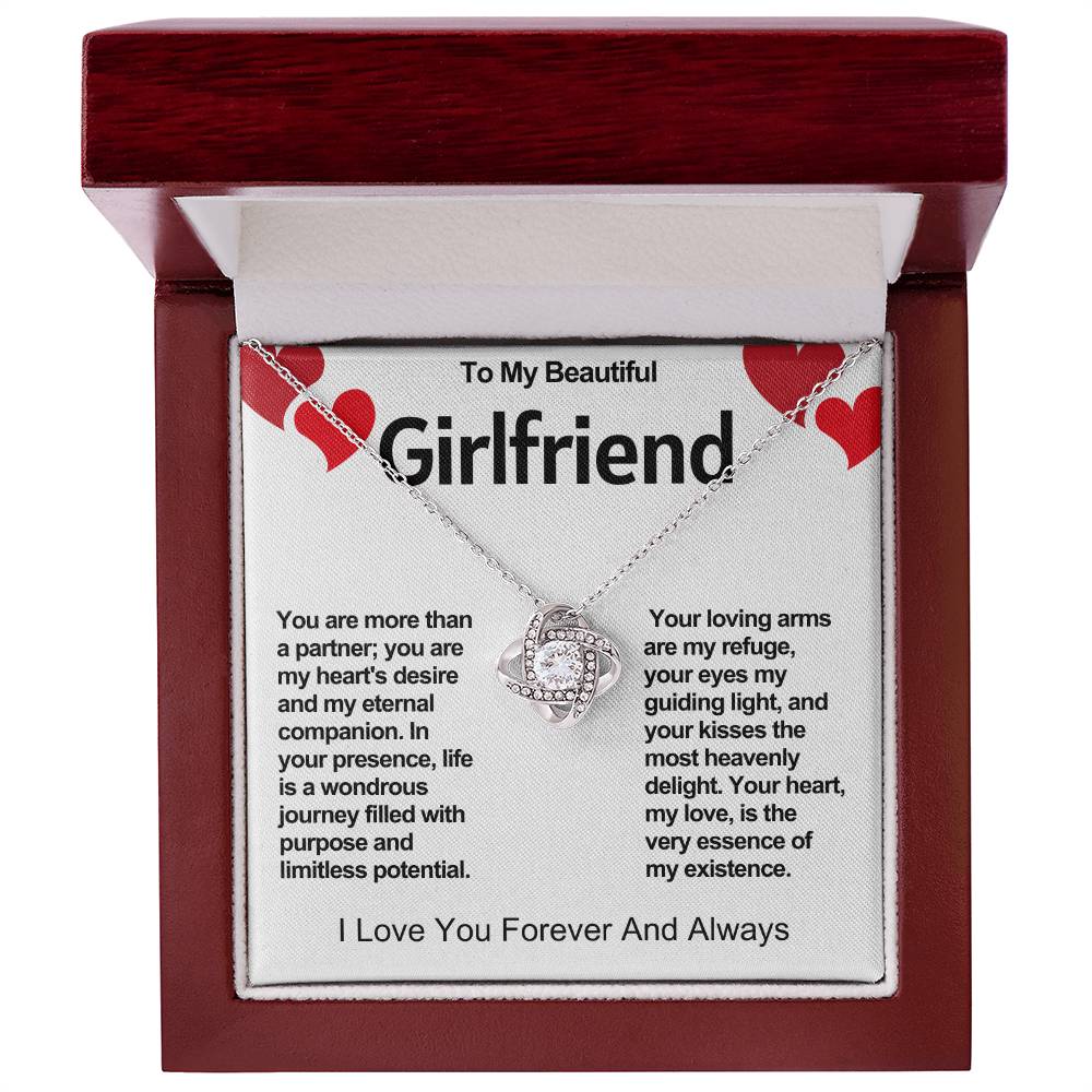 Girlfriend Love Knot Valentine Necklace