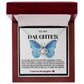 Daughter Blue Butterfly Love Knot Necklace