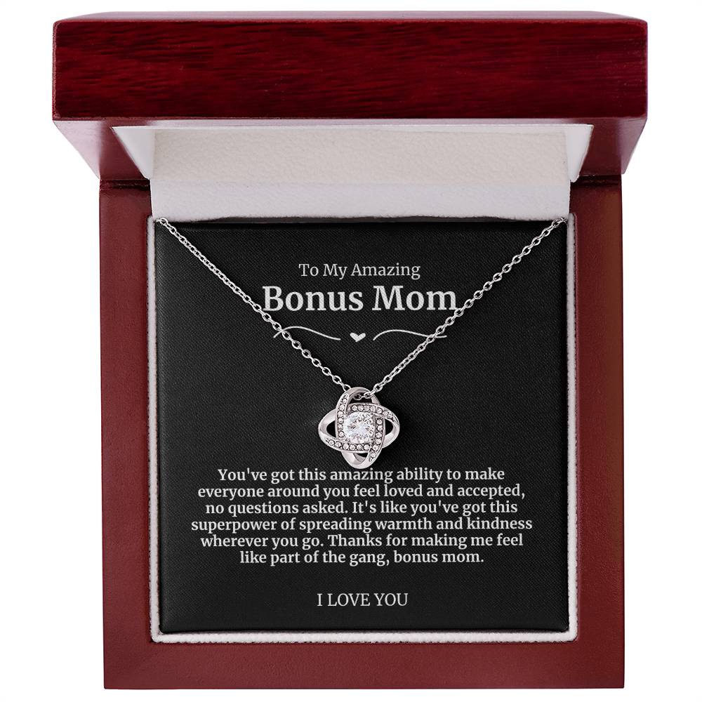 To My Amazing Bonus Mom Necklace