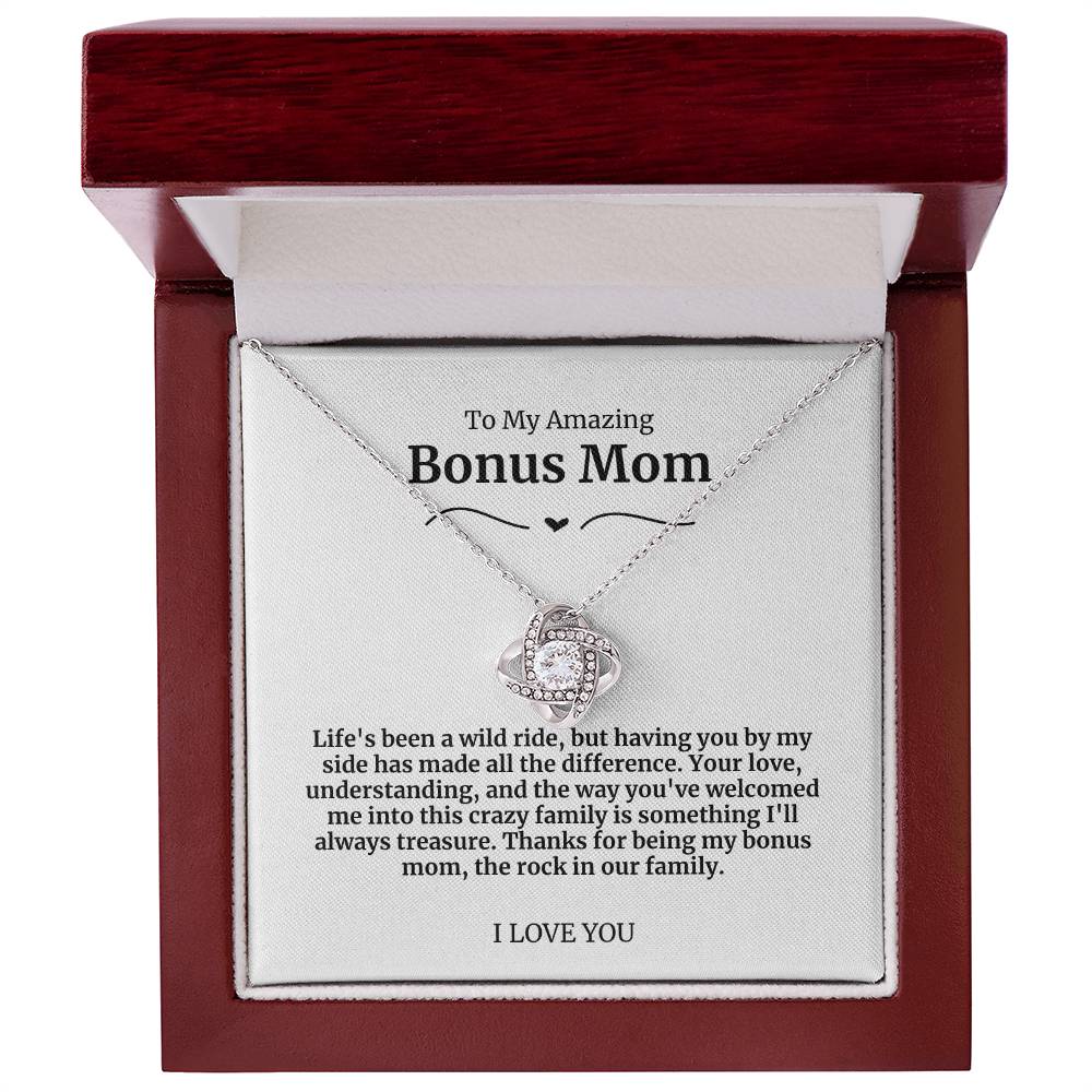 To My Amazing Bonus Mom Necklace