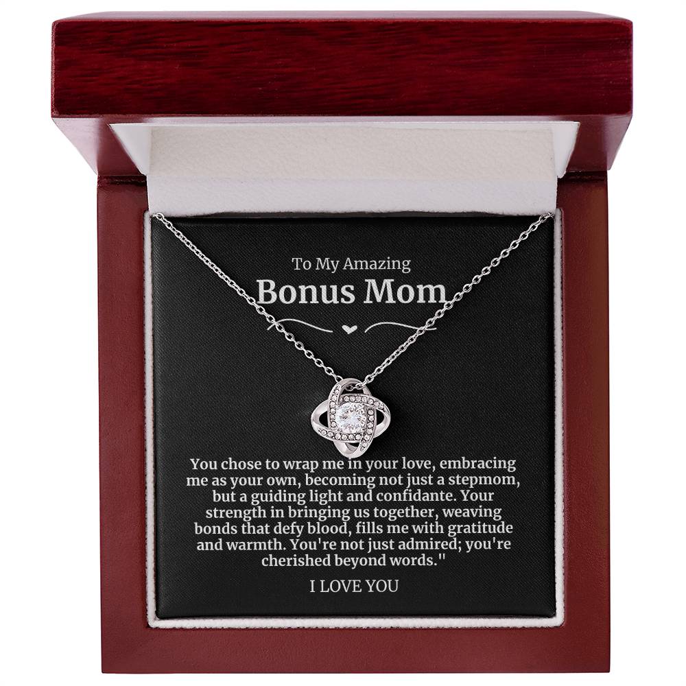 To My Amazing Bonus Mom Necklace