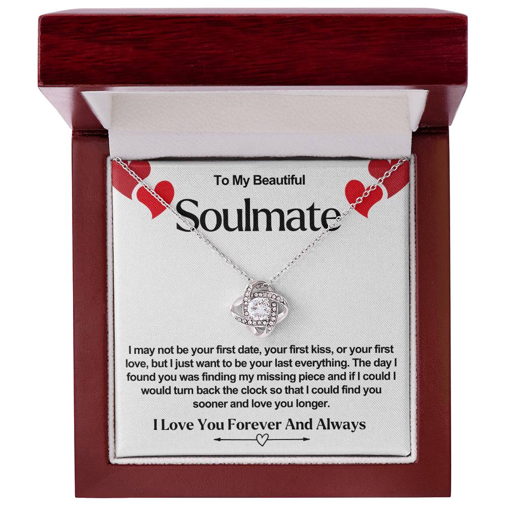 Soulmate Valentine Love Knot Necklace