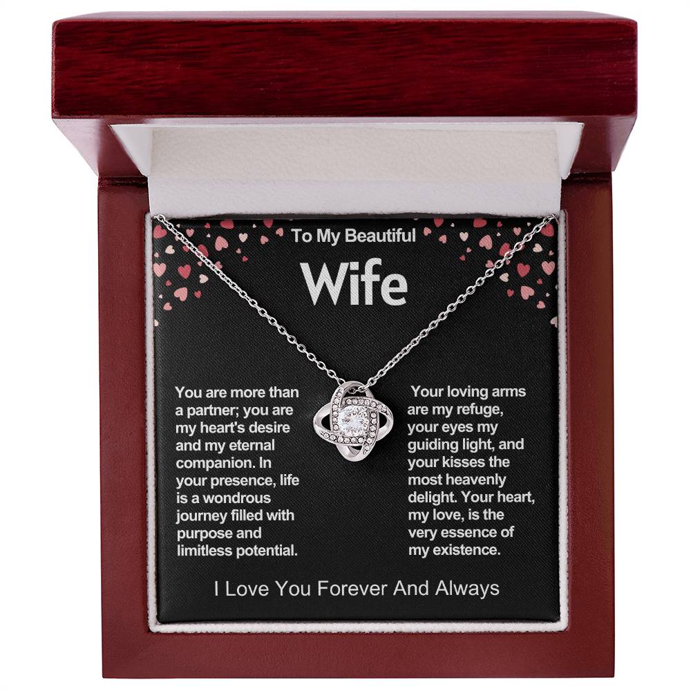 Wife Love Knot Valentine Necklace