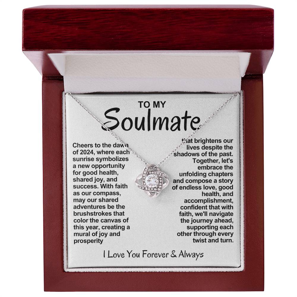 Soulmate Love Knot Necklace-With Faith As Our Compass