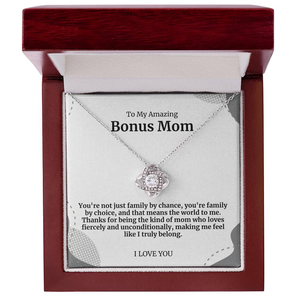 To My Amazing Bonus Mom Necklace