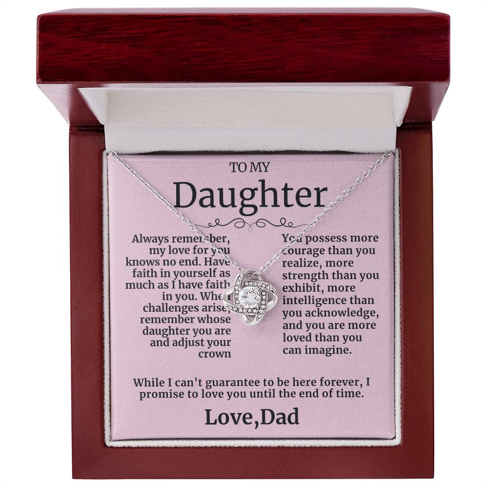 Beautiful Gift To Daughter  "You Are Loved More Than You Can Imagine"  Necklace