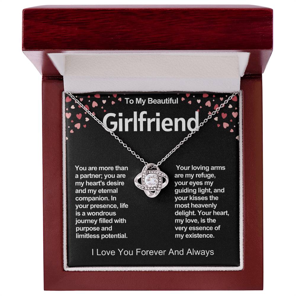 Girlfriend Love Knot Valentine Necklace