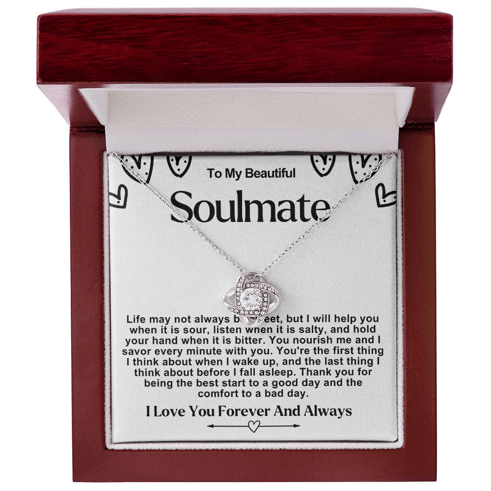 Soulmate Valentine Love Knot Necklace