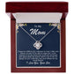 Mother Love Knot Necklace-You Will Always Be My Mom