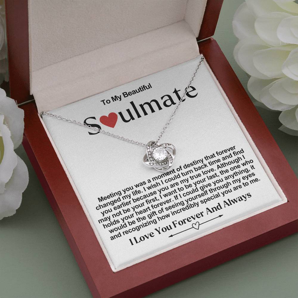 Soulmate Valentine Love Knot Necklace