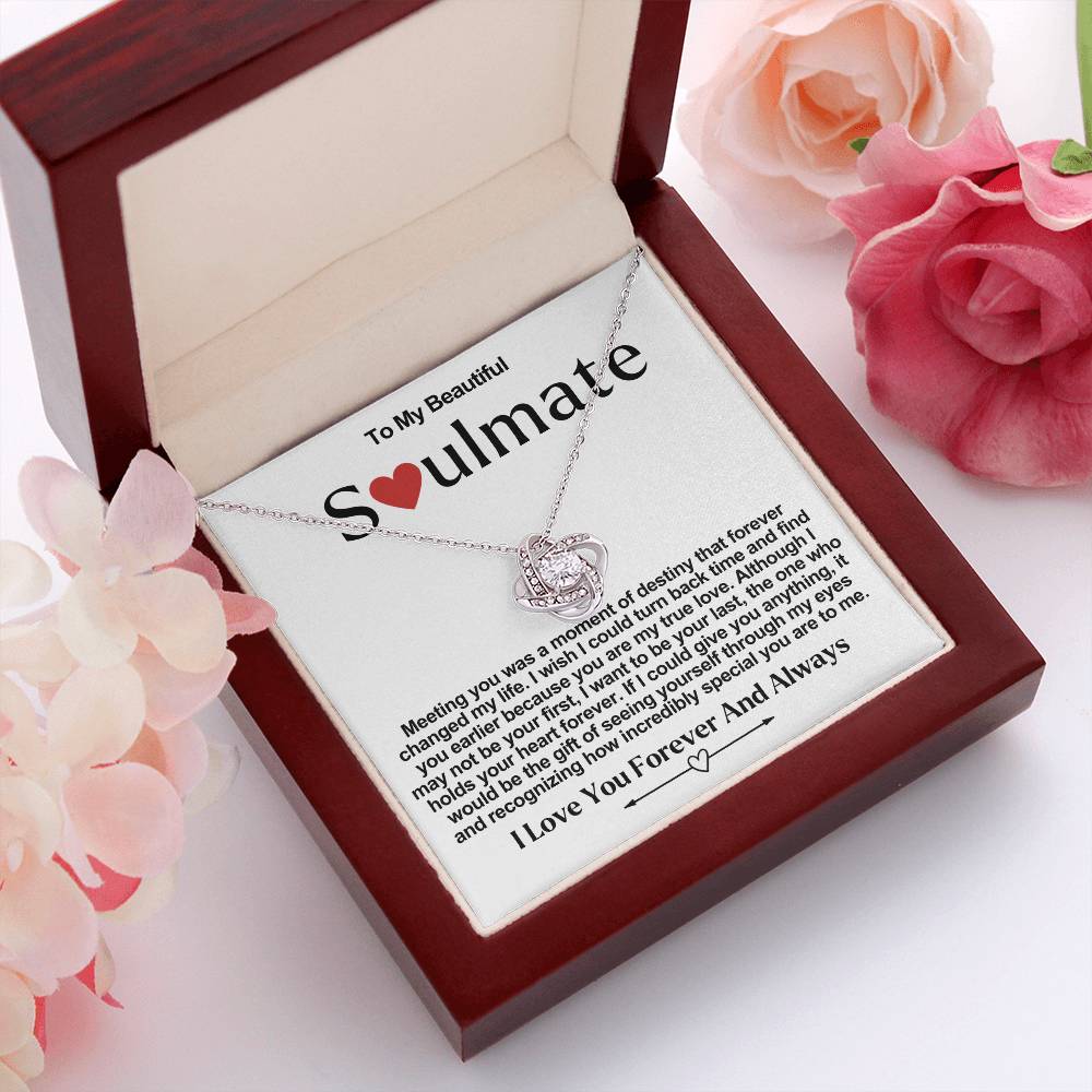 Soulmate Valentine Love Knot Necklace