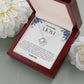 To My Amazing Mom Love Knot Necklace