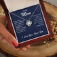 To My Mom Love Knot Necklace-You'll Always Be My Mom
