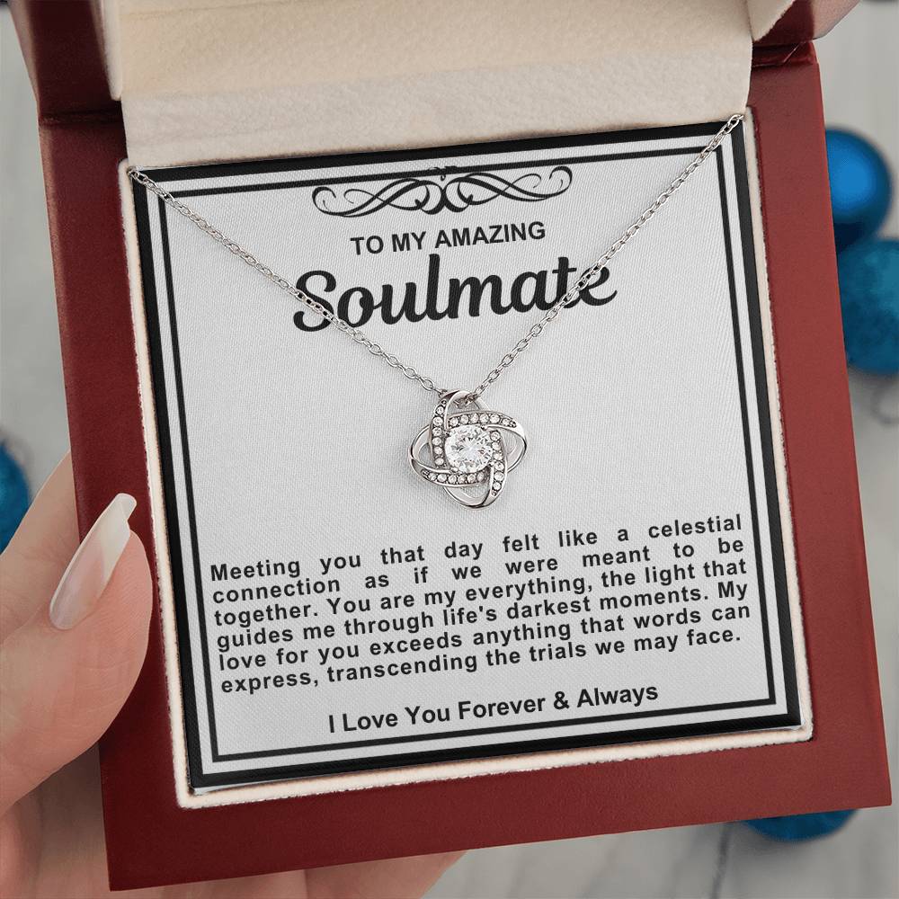 Soulmate Love Knot Necklace- You Are My Everything