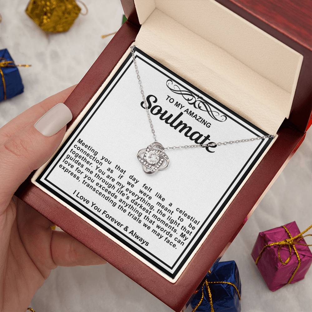 Soulmate Love Knot Necklace- You Are My Everything