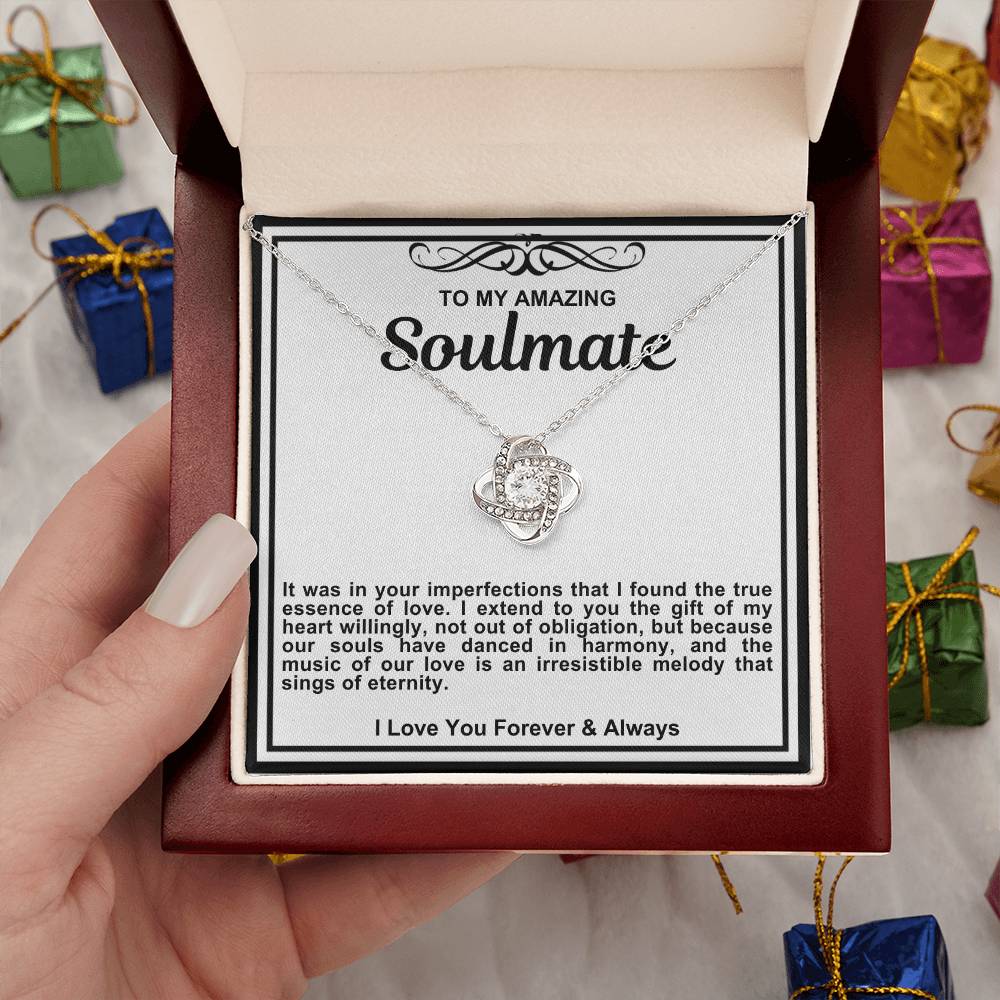 Soulmate Love Knot Necklace- I Found The True Essence Of Love