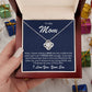 To My Mom Love Knot Necklace- Raising A Man