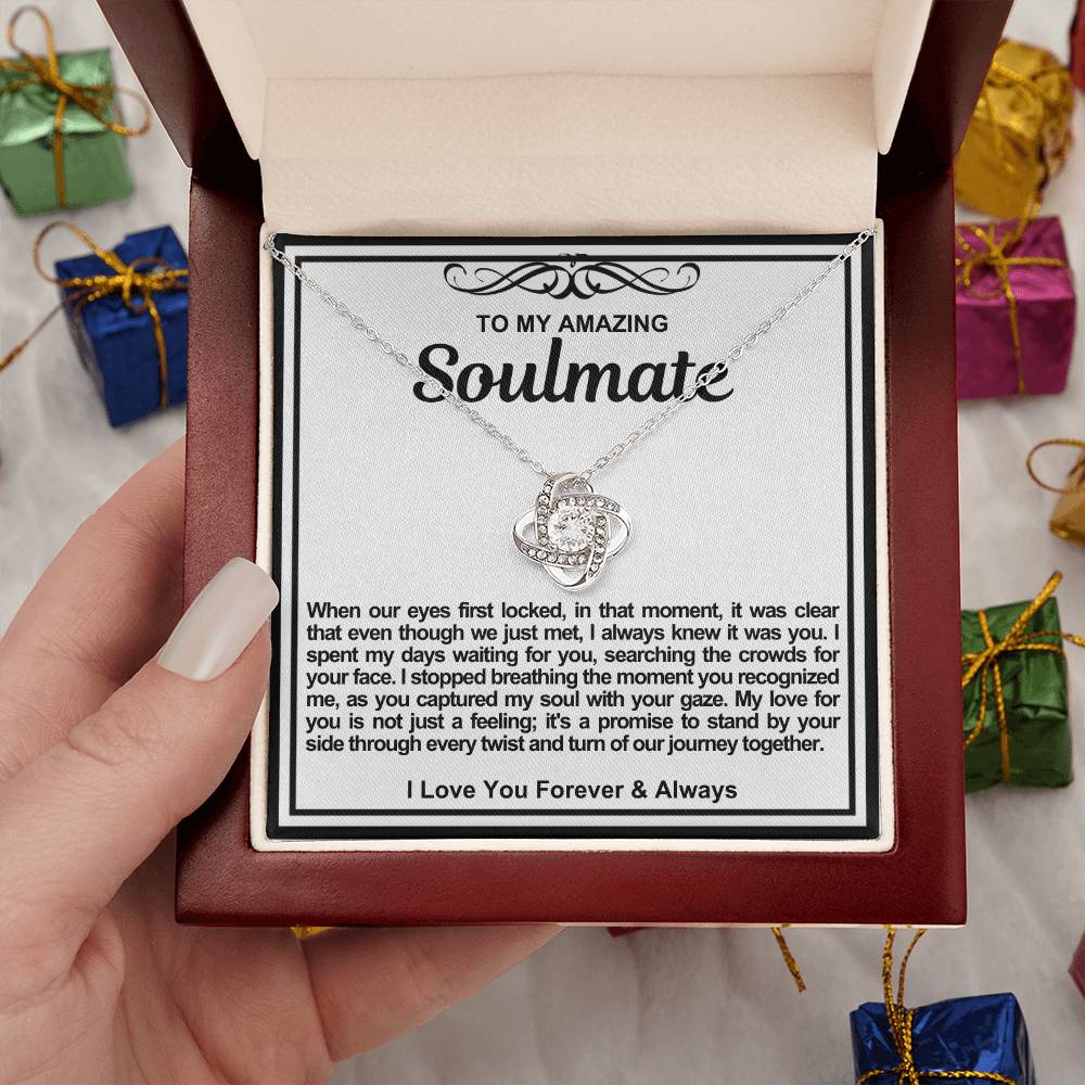 Soulmate Love Knot Necklace- You Captured My Gaze