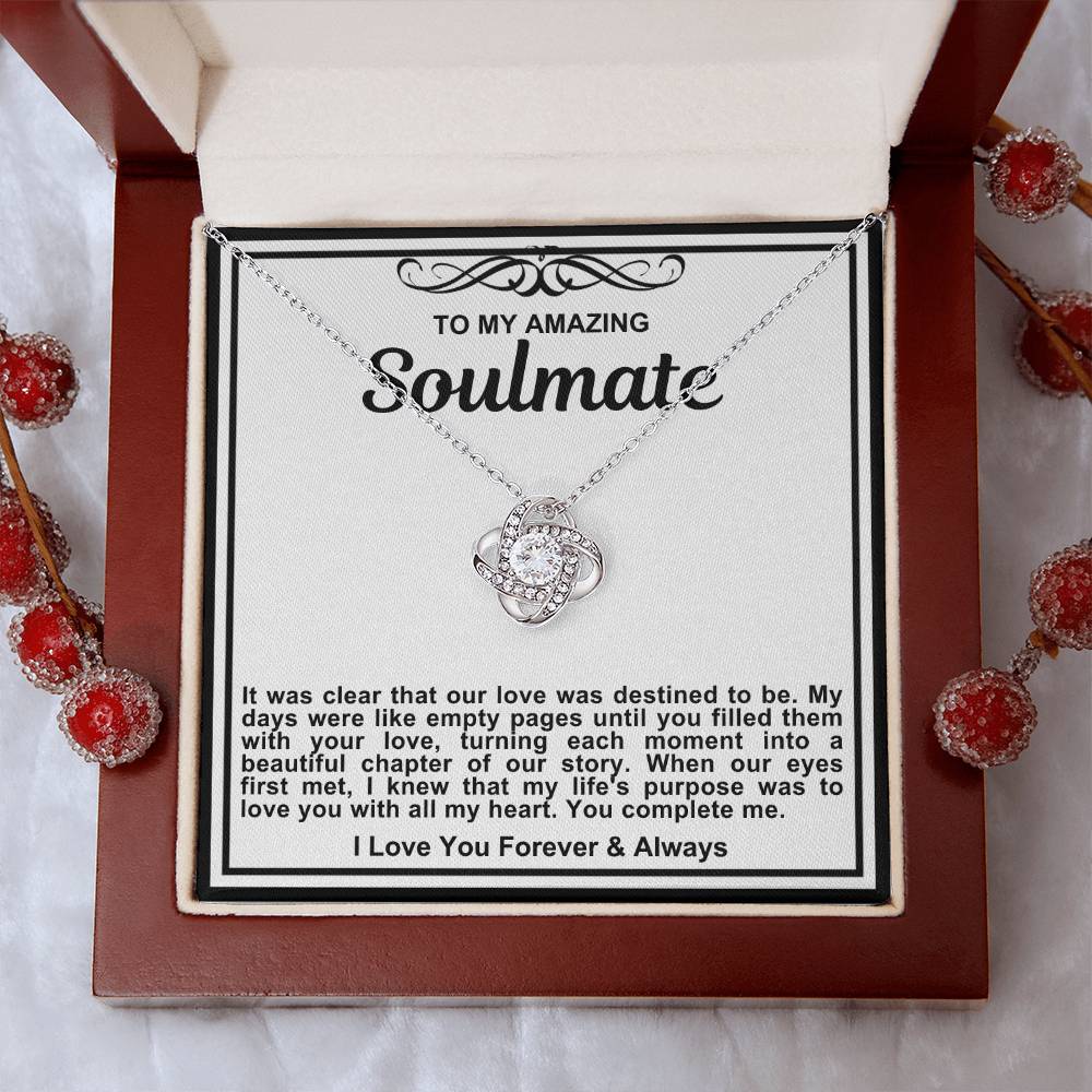 Soulmate Love Knot Necklace- Our Love Was Destined To Be